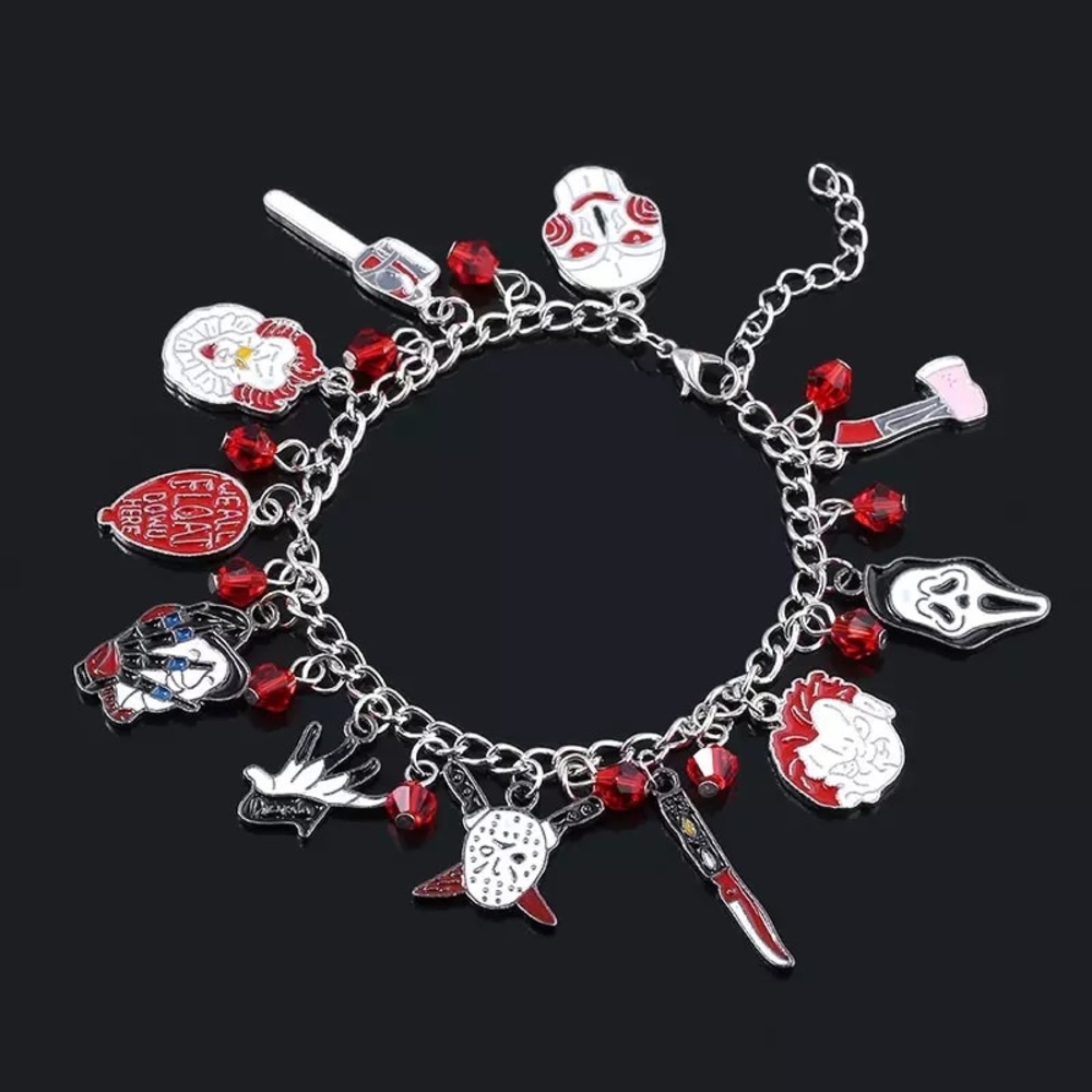 Halloween Horror Movie Fandom Charm Bracelet